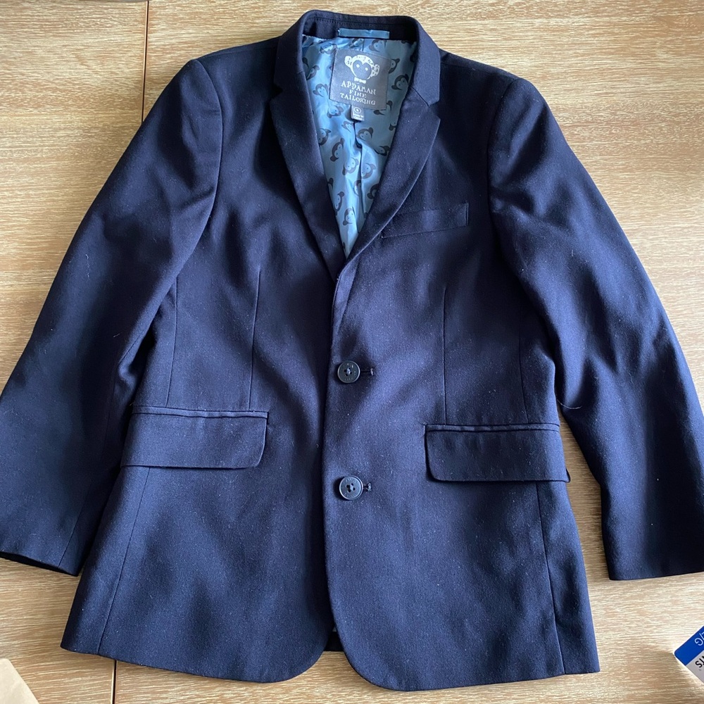 Appaman Boys Blue Slim-Fit Blazer with Notched Lapel